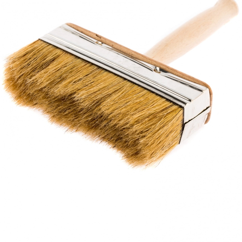 Кисть-ракля, 40 х 140 мм, натуральная щетина, деревянный корпус, деревянная ручка (84078)