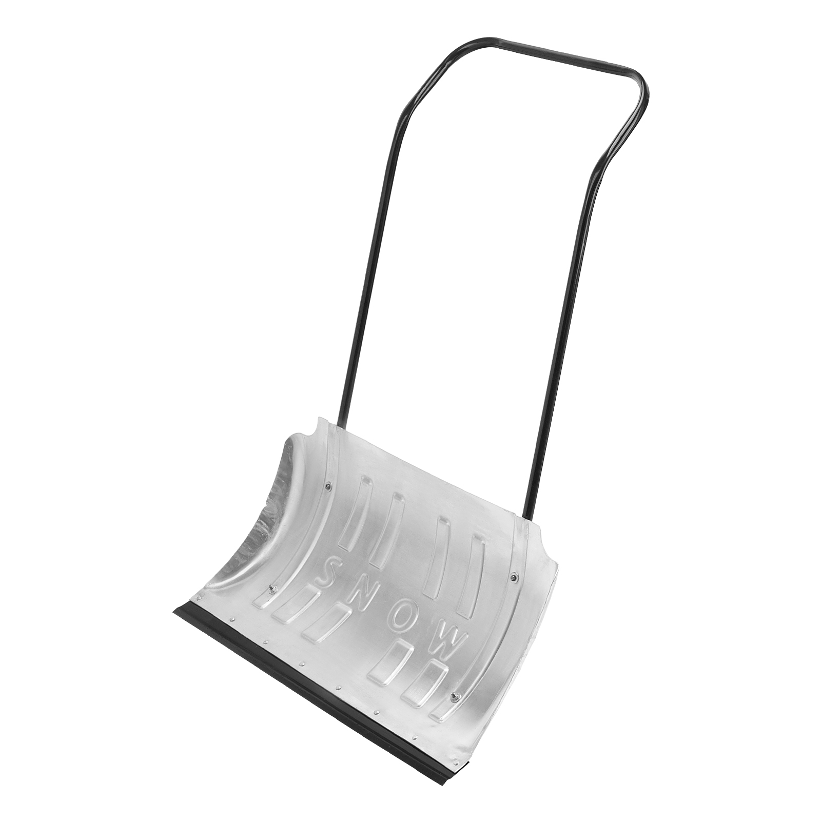 Движок для уборки снега алюминиевый, 750 х 420 х 1120 мм, усиленный, стальная рукоятка, Сибртех (61583)