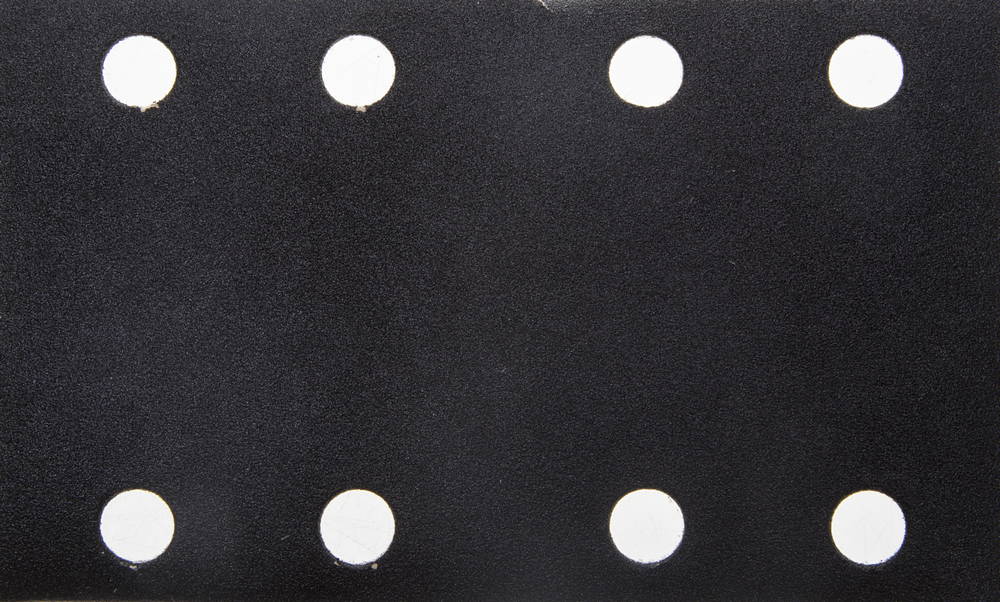 Лист шлиф. универс. URAGAN ″Оптимал. для тверд. пород дерева″ 8 отв. по линии, на липучке, для ПШМ, P180, 80х133мм, 10шт