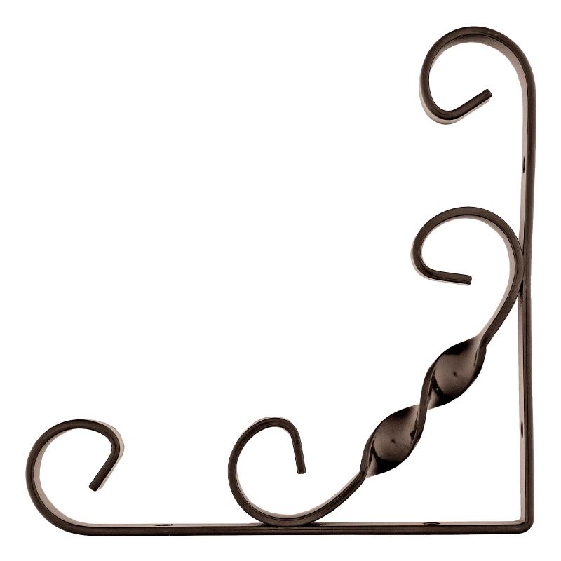 Кронштейн декоративный, 150 х 150 мм, коричневый Сибртех (94054)