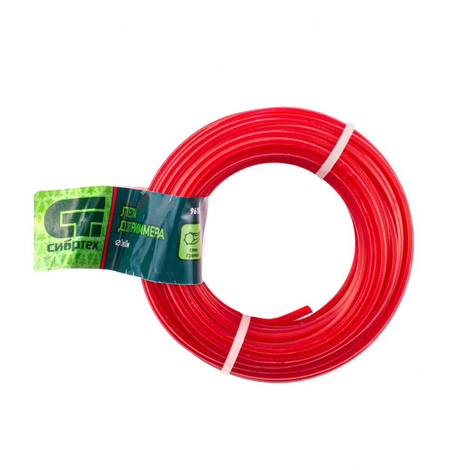 Леска для триммера семь граней, 3.0 мм х 10 м, Сибртех (961835)