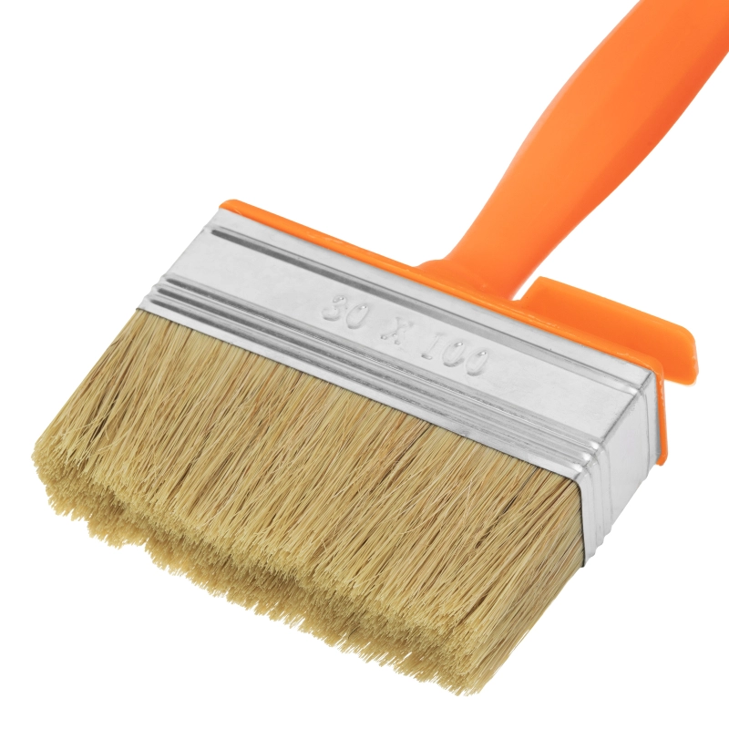 Кисть-ракля, 30х100 мм, натуральная щетина, пластмассовый корпус, пластмассовая ручка Sparta (841067)