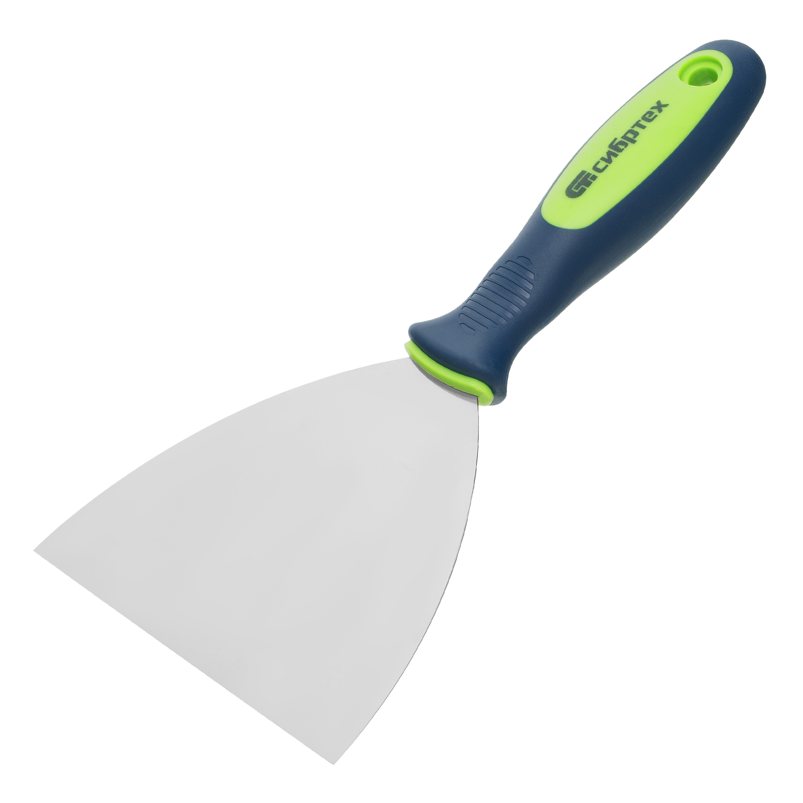 Шпательная лопатка из нержавеющей стали, 120 мм, двухкомпонентная ручка Сибртех (85527)
