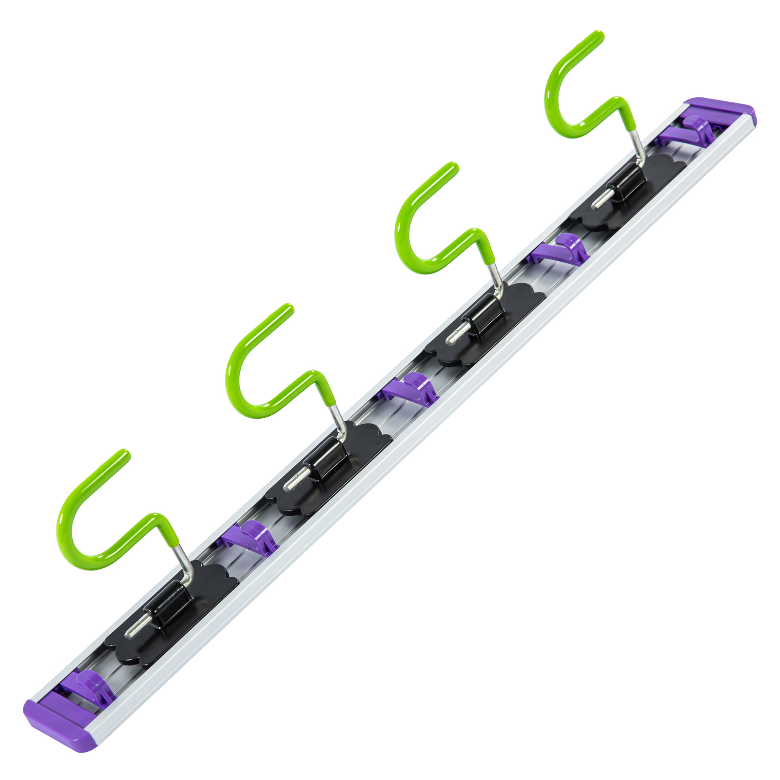 Алюминиевый настенный держатель для садового инструмента, 4 крюка, Palisad (68304)