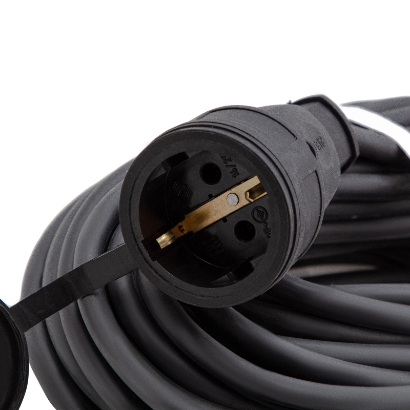 Удлинитель силовой 20 м, 16 А, тип УХз16, КГ 3 x 2.5 мм, 1 розетка, Сибртех (95896)