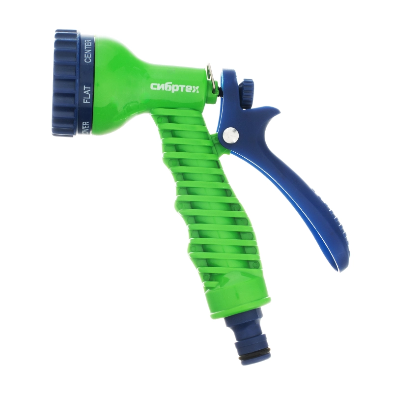 Набор поливочный, растягивающийся шланг 15 м, 7 режимов пистолет, соединитель, адаптер Сибртех (67544)