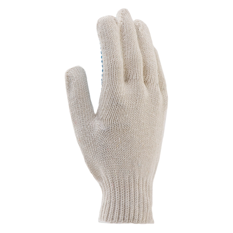 Перчатки х/б, ПВХ покрытие, "Точка", 7 класс Сибртех (67703)