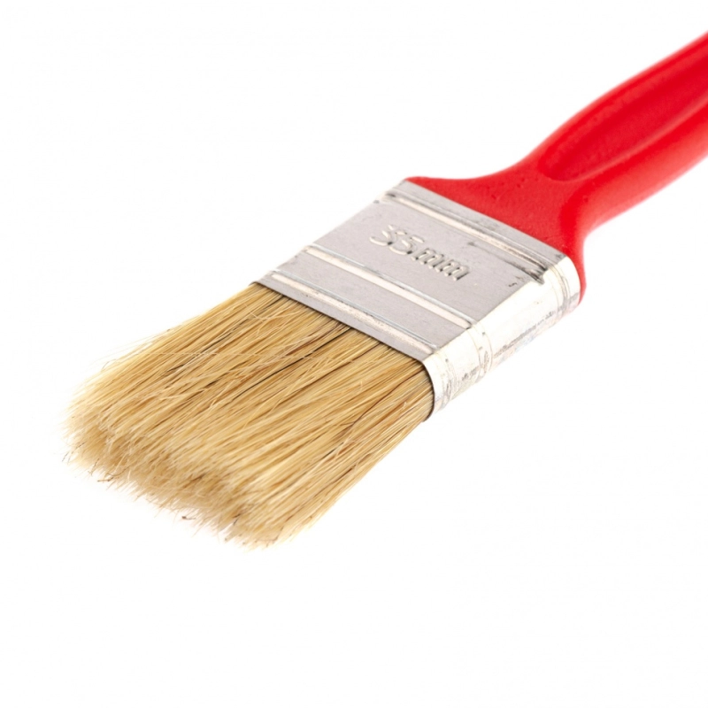 Кисть флейцевая удлиненная, 35 x 10, натуральная щетина, пластиковая ручка Matrix (83401)