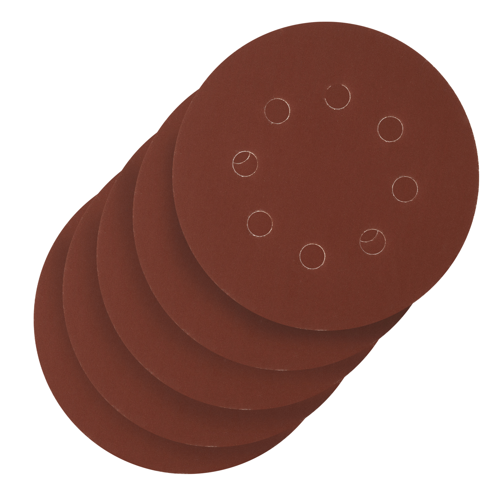 Круг абразивный на ворсовой подложке под "липучку", перфорированный, P 600, 125 мм, 5 шт Сибртех (738167)