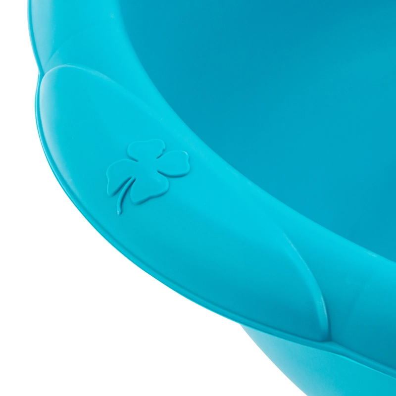 Таз пластмассовый круглый 18 л, бирюзовый, Home Palisad (929865)