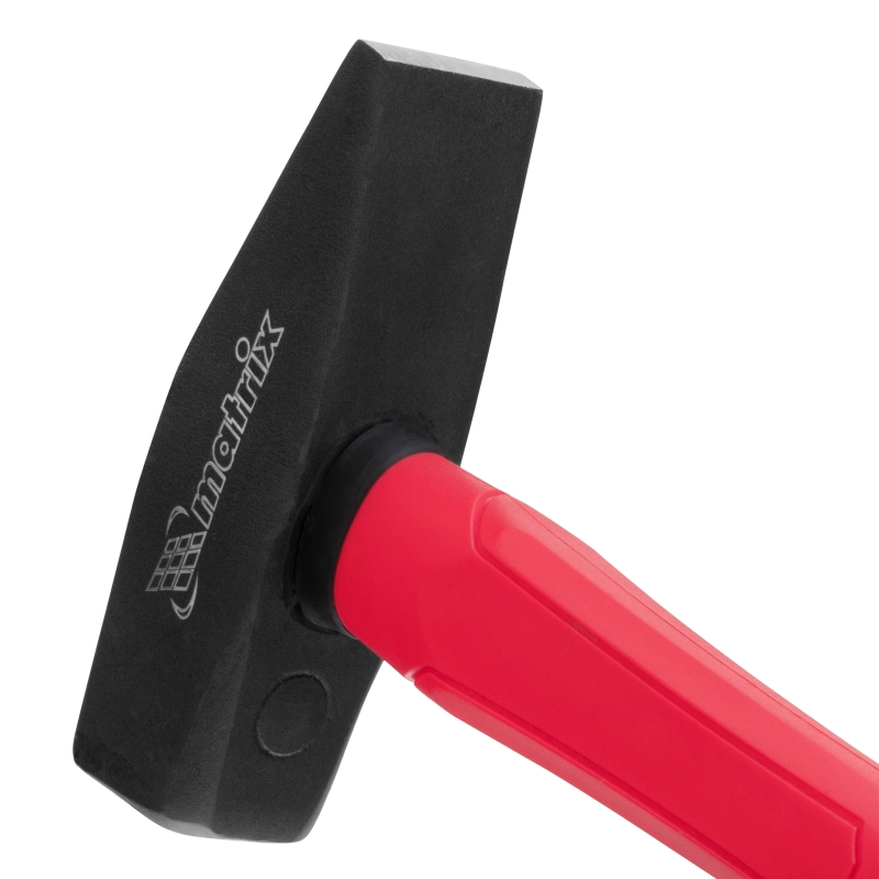 Молоток слесарный optimal, 800 г, фибергласовая обрезиненная рукоятка, квадратный боек Matrix (10379)