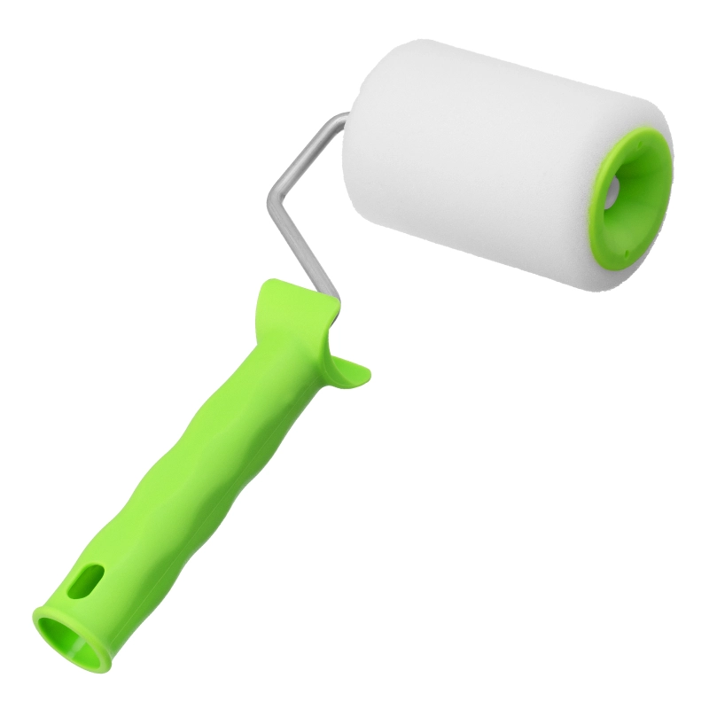 Валик "Поролон" с ручкой, 100 мм, D 48 мм, D ручки 6 мм Сибртех (80101)