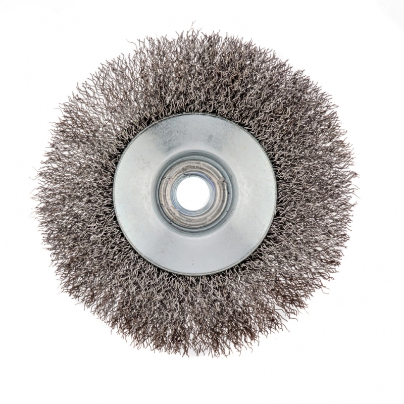 Щетка для УШМ, 115 мм, М14, "тарелка", витая проволока 0.3 мм Сибртех (746127)