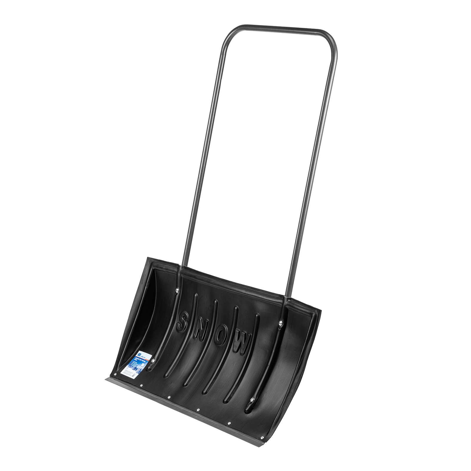 Движок для уборки снега пластиковый, 780 х 420 х 1140 мм, стальная рукоятка, Сибртех (61594)