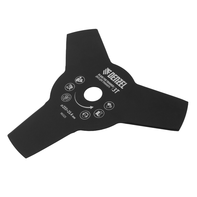 Диск для триммера, 255 х 25.4 мм, толщина 1.6 мм, 3 лезвия Denzel (96325)