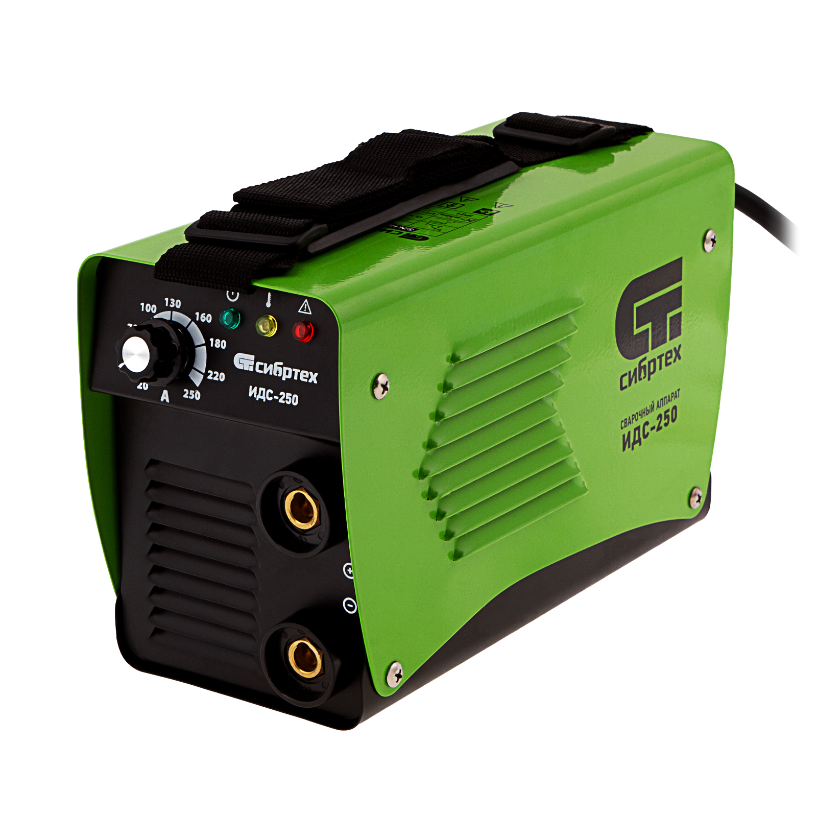 Аппарат инверторный дуговой сварки ИДС-250, 250 А, ПВ 80%, диаметр электрода 1.6-5 мм Сибртех (94378)