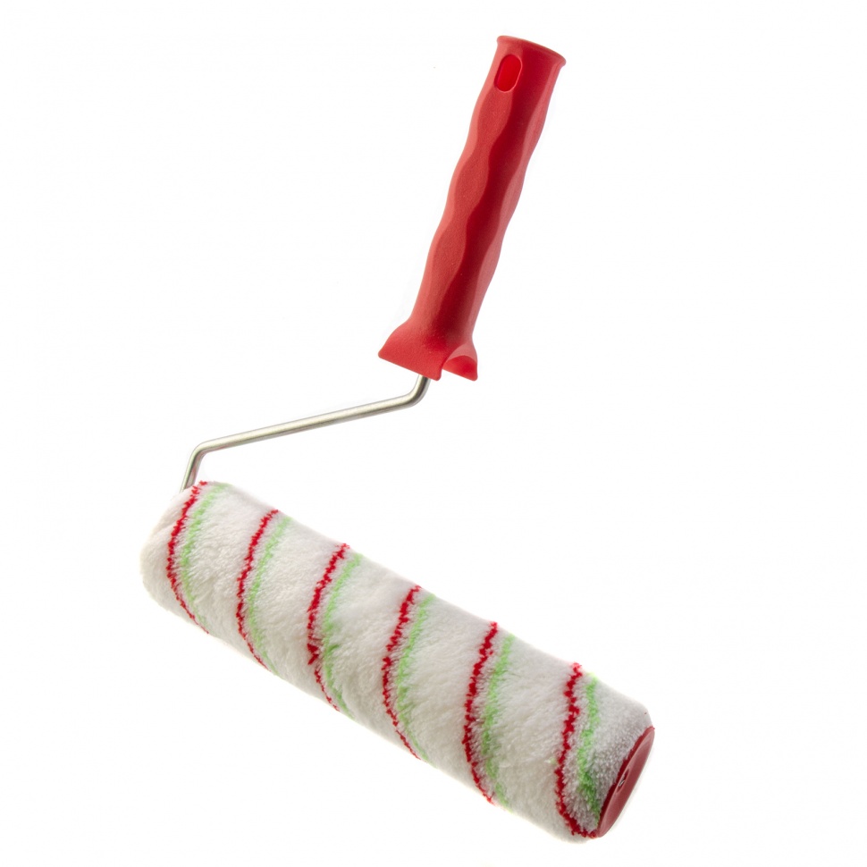 Валик "Эмали" , 250 мм, ворс 12 мм, D - 48 мм, D ручки - 6 мм, полиамид, полиакрил Сибртех (80197)