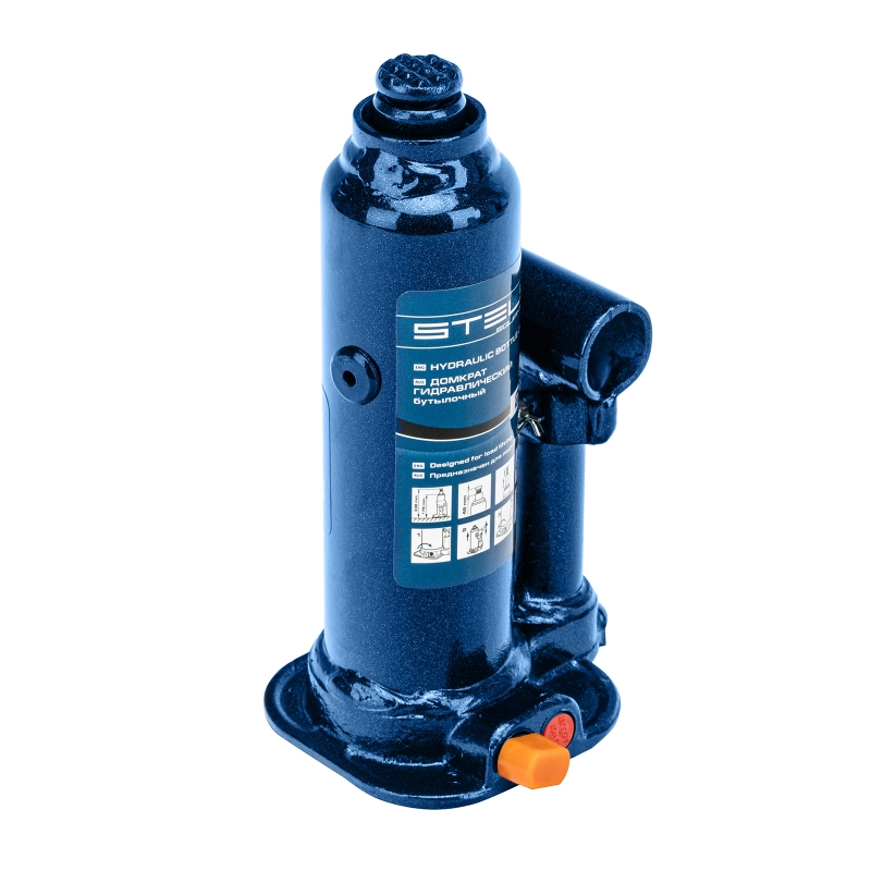 Домкрат гидравлический бутылочный, 2 т, h подъема 178-338 мм Stels (51160)