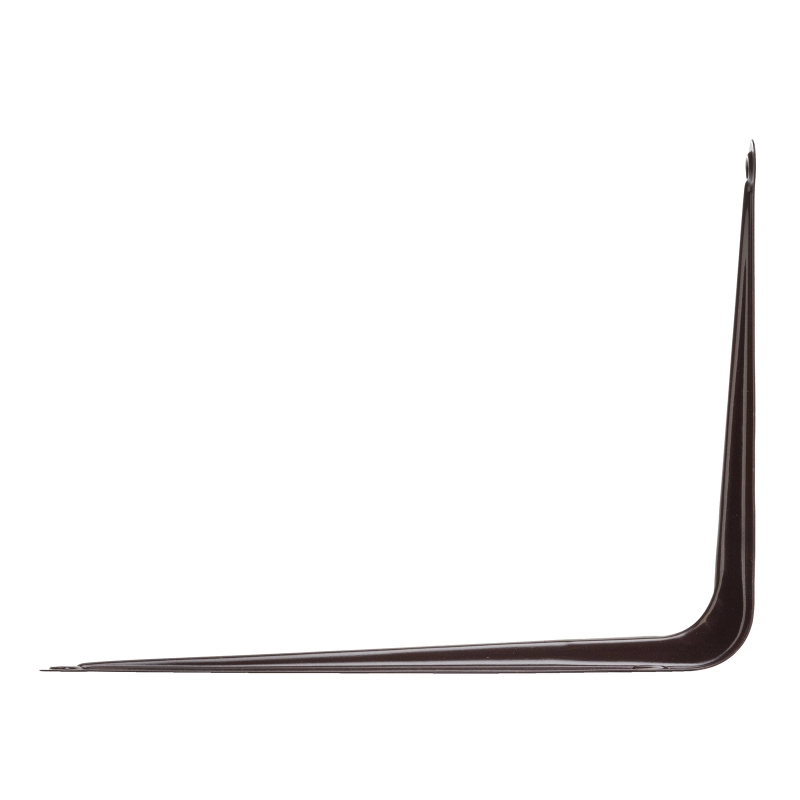 Кронштейн угловой с ребром, 150 х 200 мм, коричневый Сибртех (94024)