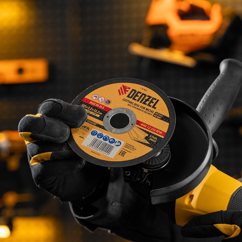 Круг отрезной по металлу, 125 х 1.2 х 22.2 мм Denzel (73762)