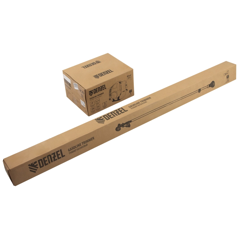 Триммер бензиновый DT 43, 43 см3, 2.5 л. с, неразъемная штанга, состоит из 2 частей Denzel (96224)