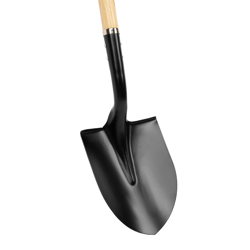 Лопата штыковая амер. типа, 215х285х1500 мм, деревянный лакированный черенок, LUXE Palisad (61377)