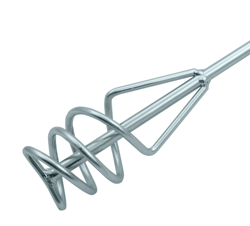 Миксер для песчано-гравийных смесей, 60 х 400 мм, оцинкованный, хвостовик SDS Plus Denzel (848257)