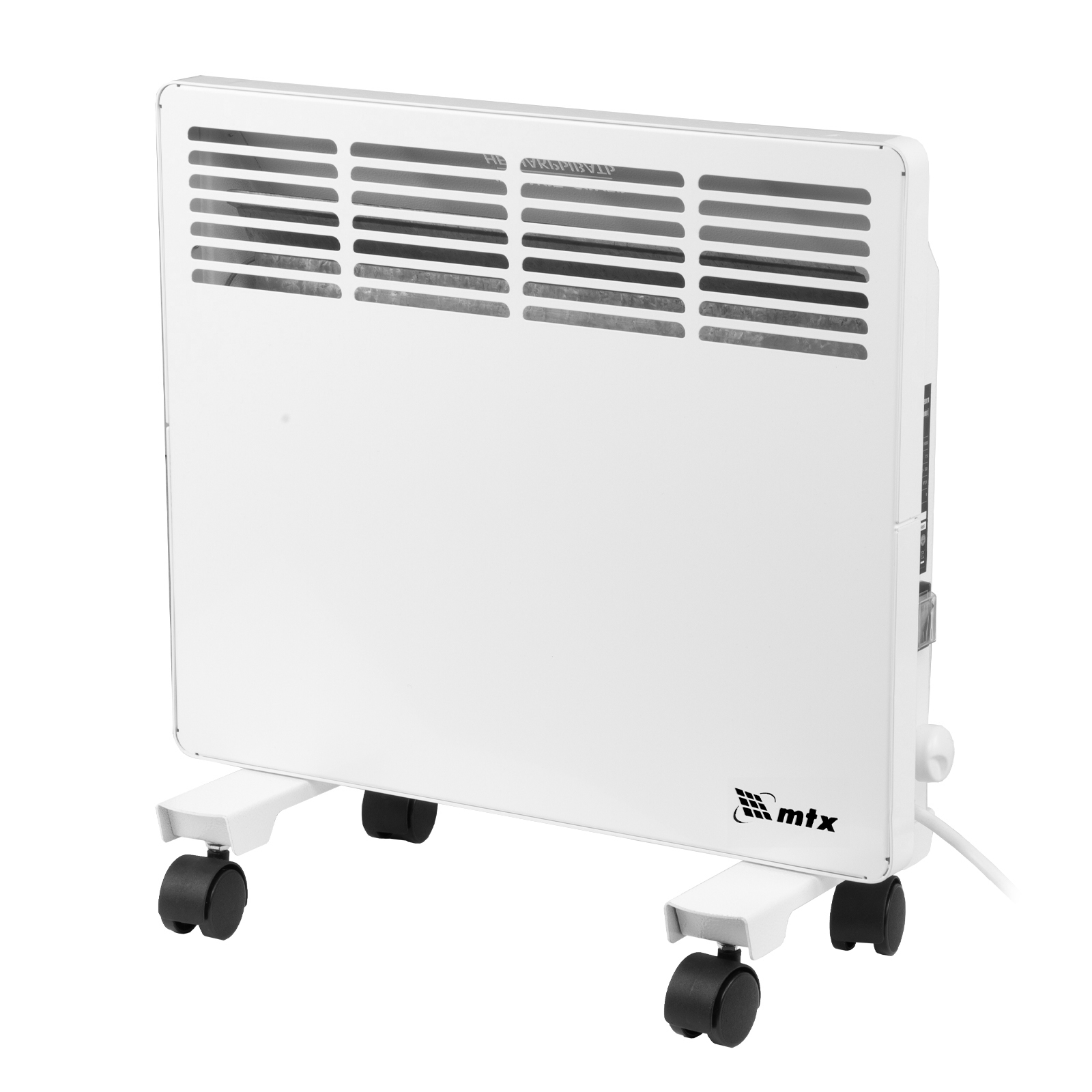 Конвектор электрический КМ-1000.1, 230 В, 1000 Вт, X-образный нагреватель, колеса, термостат MTX (98124)