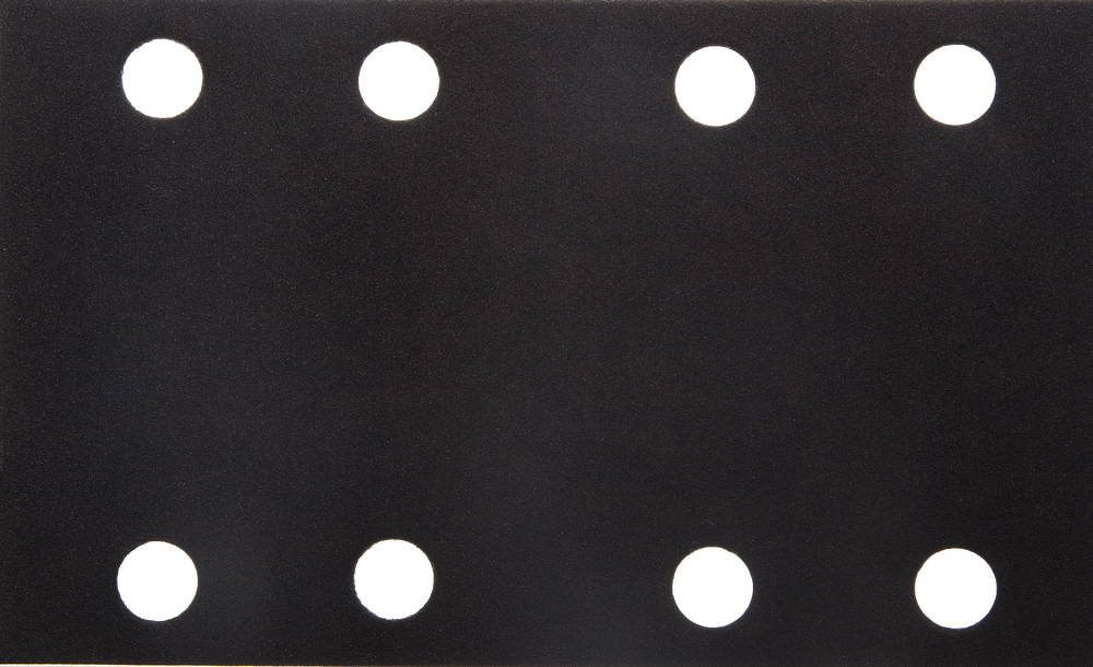 Лист шлиф. универс. URAGAN ″Оптимал. для тверд. пород дерева″ 8 отв. по линии, на липучке, для ПШМ, P320, 80х133мм, 10шт