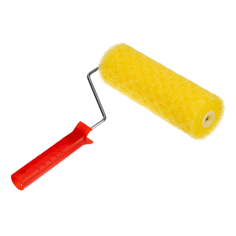 Валик "Структурный" поролоновый с ручкой, "горошек", 230 мм, D 80 мм, D ручки 6 мм MTX (80222)