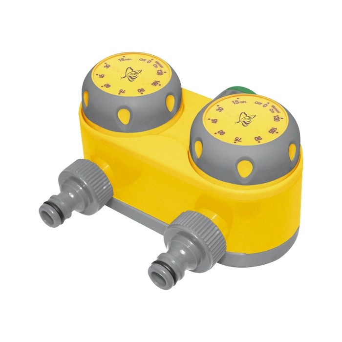 Таймер для полива на 2 линии, механический Palisad Luxe (66197)