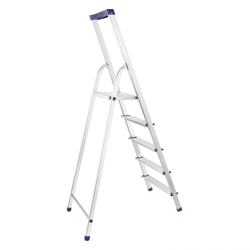 Стремянка алюминиевая с органайзером "Универсал", 5 ступеней, Сибртех (97895)