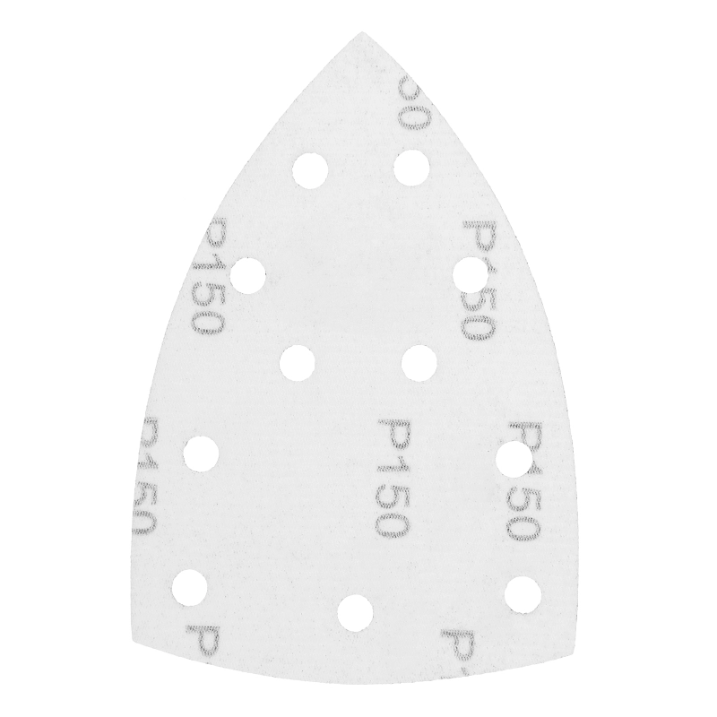 Треугольник абразивный на ворc. подложке под "липучку", перф., P 150, 150х150х100 мм, 5 шт. Denzel (738637)