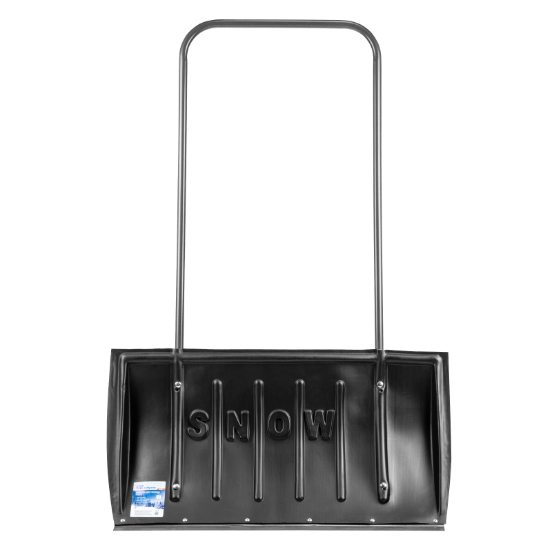 Движок для уборки снега пластиковый, 780 х 420 х 1140 мм, стальная рукоятка, Сибртех (61594)