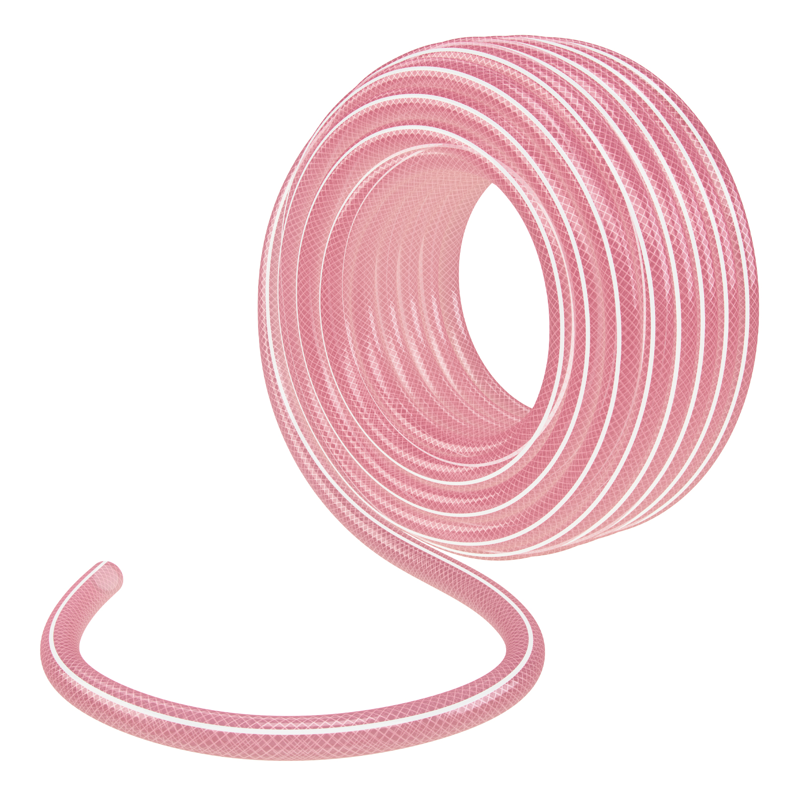 Шланг эластичный 3/4", 15 м, прозрачный розовый Palisad (67674)