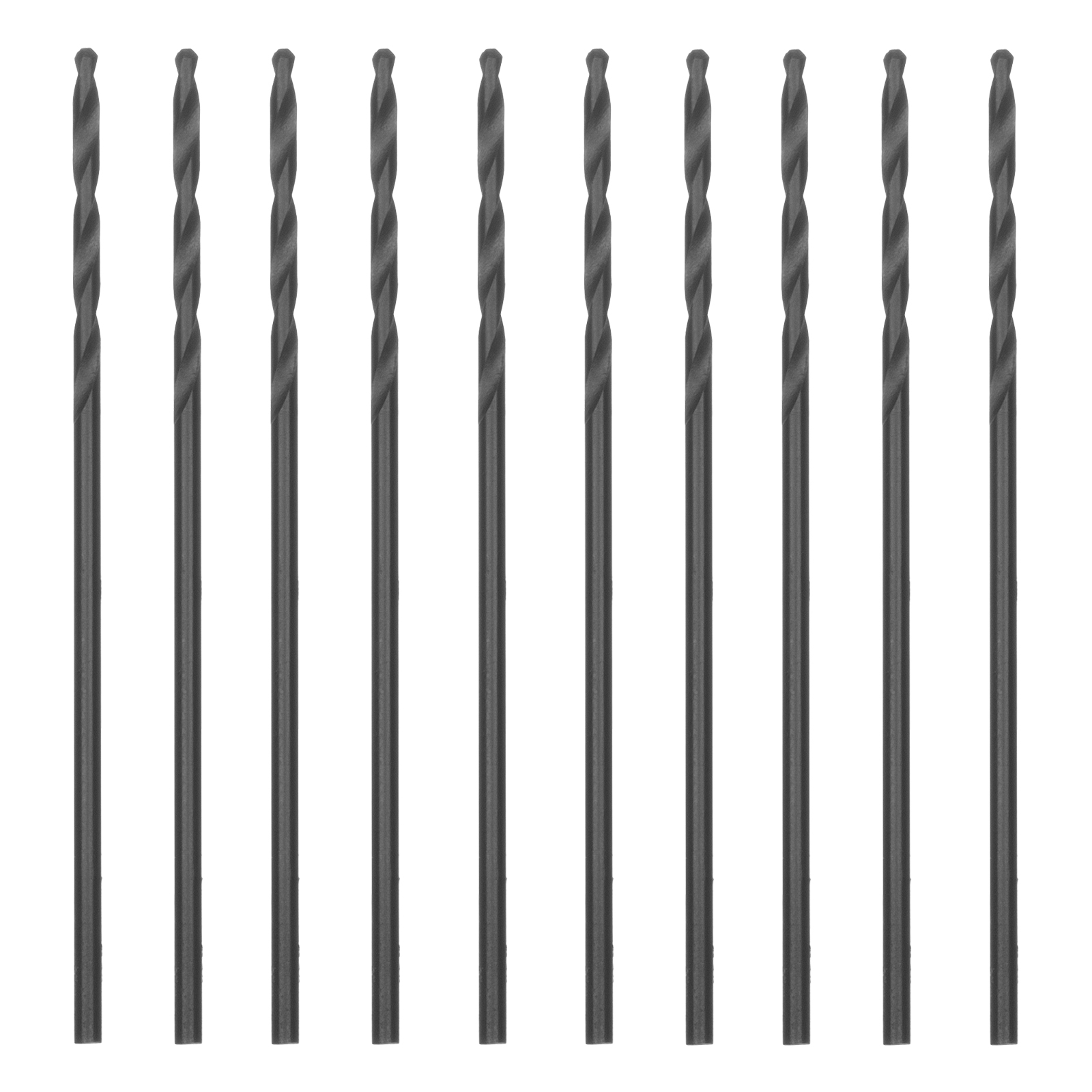 Сверло по металлу, 1 мм, полированное, HSS, 10 шт цилиндрический хвостовик Matrix (71510)