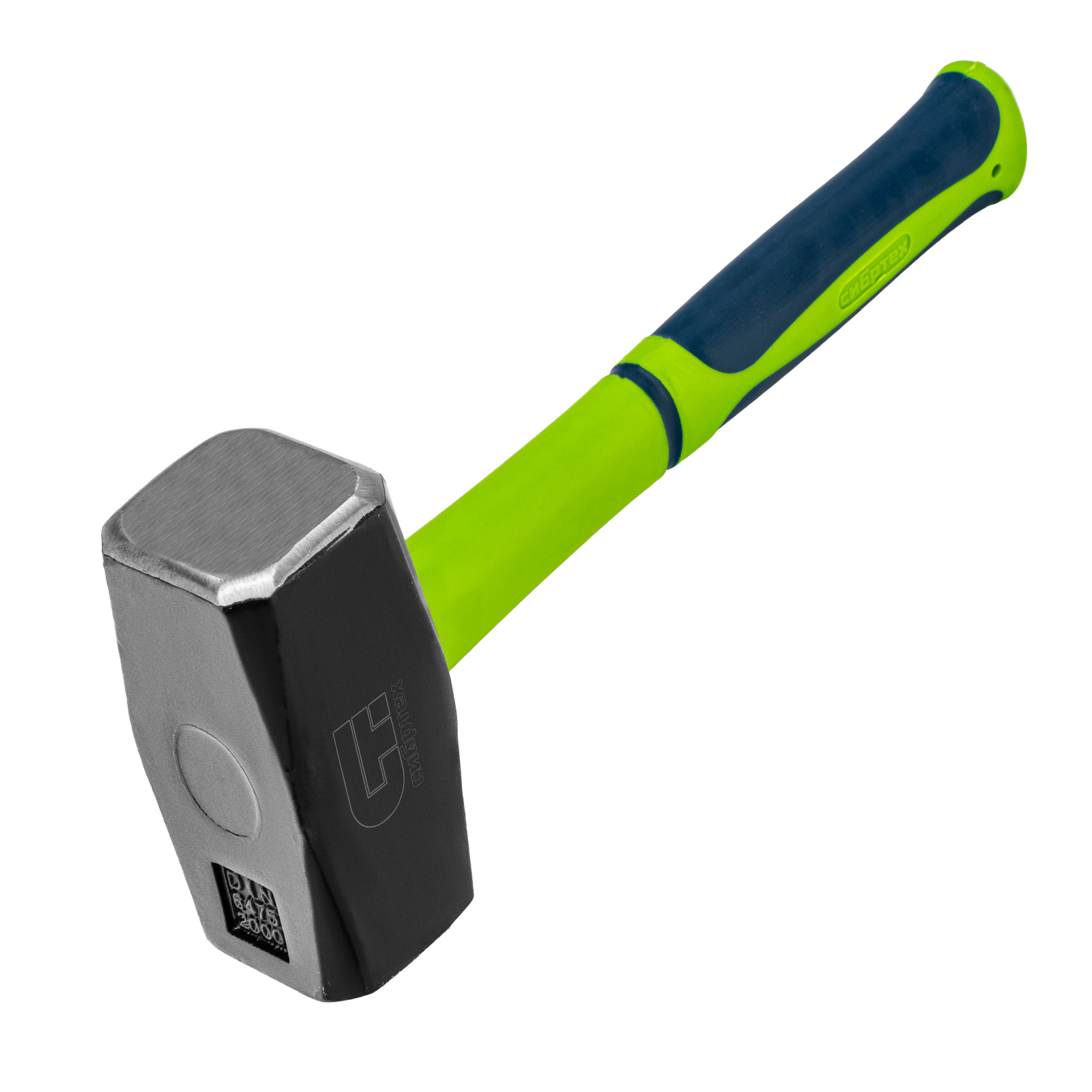 Кувалда, 2000 г, фибергласовая обрезиненная рукоятка Сибртех (10918)