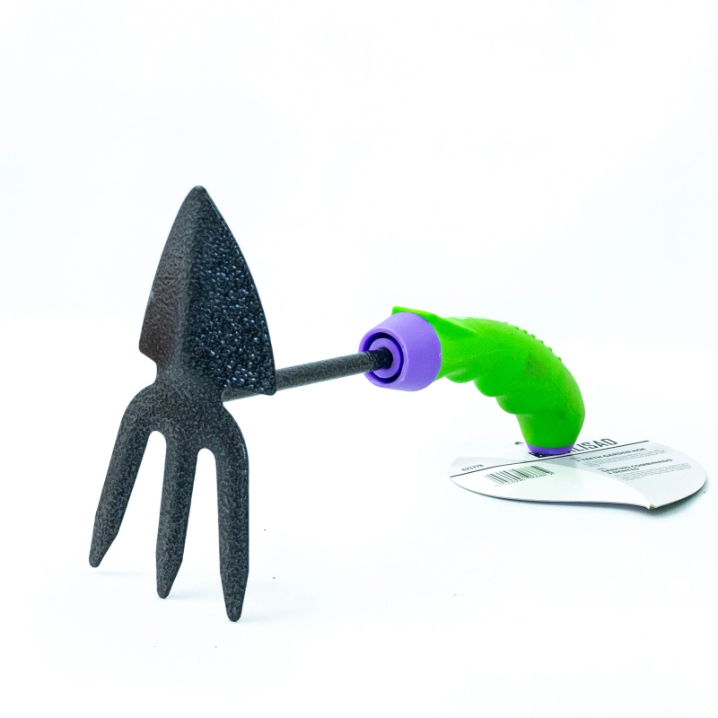 Мотыжка комбинир, профиль "лепесток" и 3-зубая, защ. покр, обрез. эргономичная рукоятка Palisad (623778)