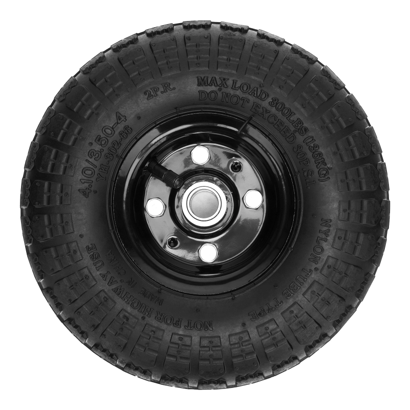 Колесо пневматическое 4.10/3.50-4, колесо D 260 мм. внутренний подшипник D 20 мм, длина оси 50 мм Palisad (68970)