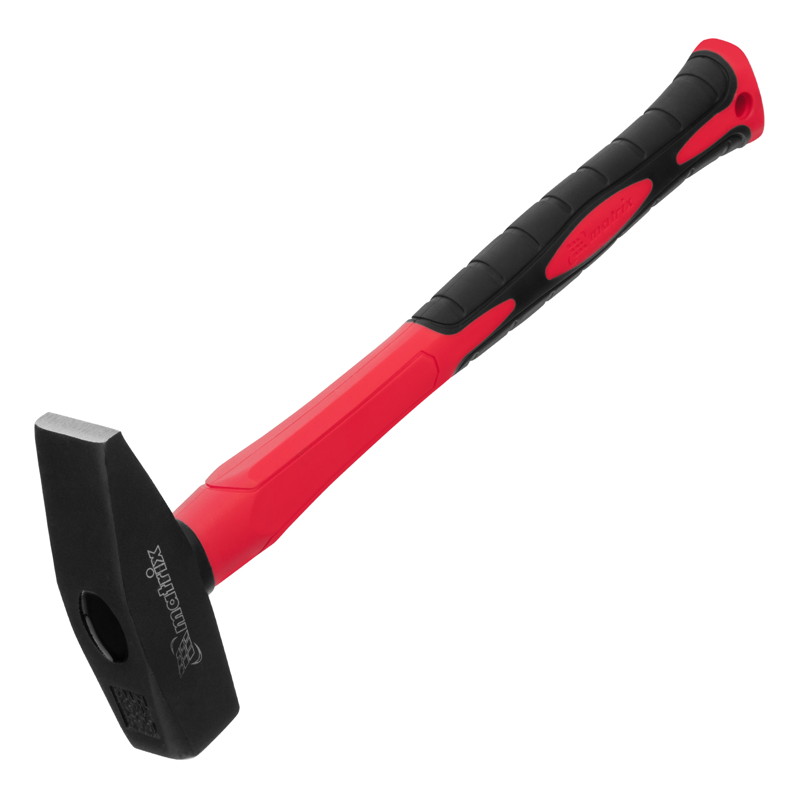 Молоток слесарный optimal, 800 г, фибергласовая обрезиненная рукоятка, квадратный боек Matrix (10379)