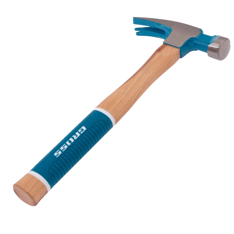 Молоток-гвоздодер,560 г, угол 75, магнит, обрезиненная рукоятка AMERICAN HICKORY GROSS (10419)