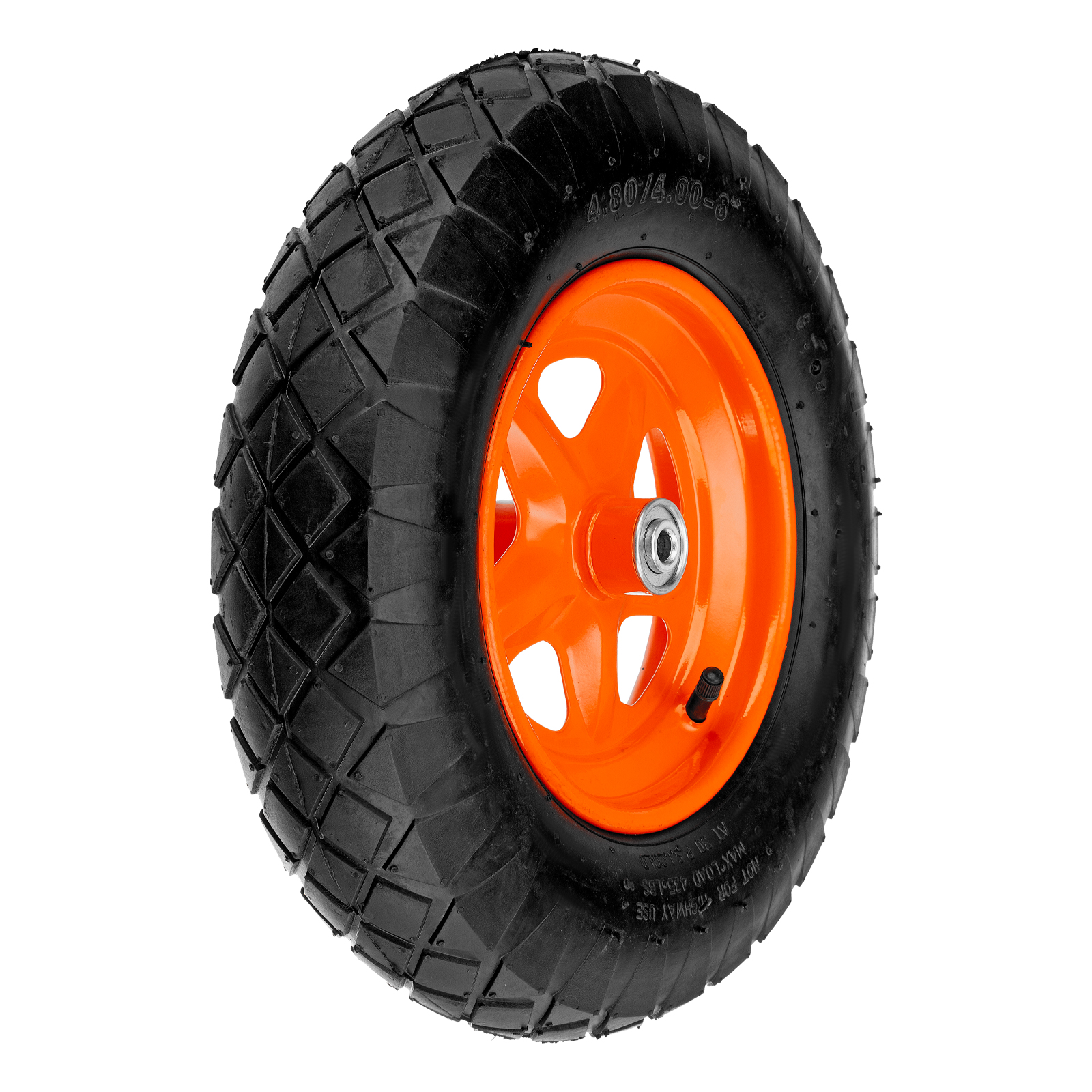 Колесо пневматическое «Звезда» 4.80/4.00-8 D380 мм, внутренний диаметр подшипника 12 мм, длина оси 80 мм Palisad (689465)