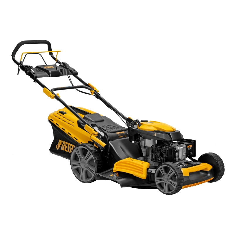 Газонокосилка бензиновая GLD-520SP, 196 куб.см, ширина 52 см, привод, 7 уровней,травосборник 60 л Denzel (58804)