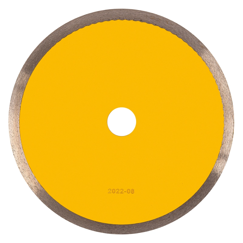 Диск алмазный сплошной, супертонкий, 200 х 25,4 мм, горячее прессование, мокрое резание Denzel (73159)