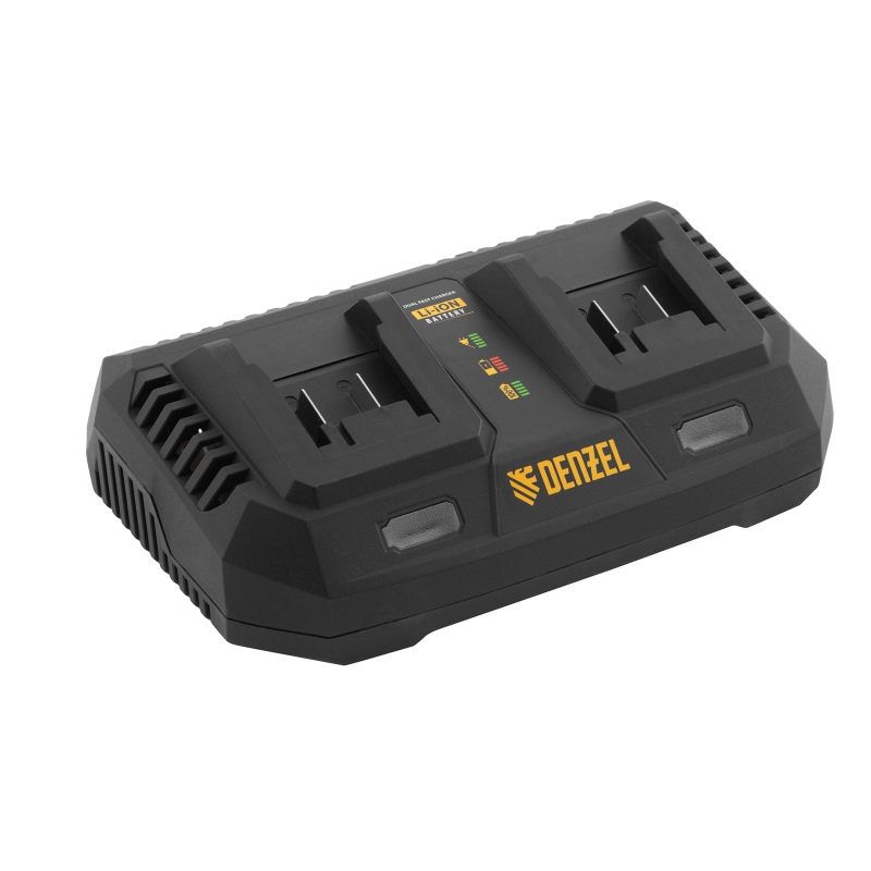 Устройство зарядное для аккумуляторов IBC-18-3.0-2, Li-Ion, 18В, 3.0 А, для двух батарей Denzel (28454)