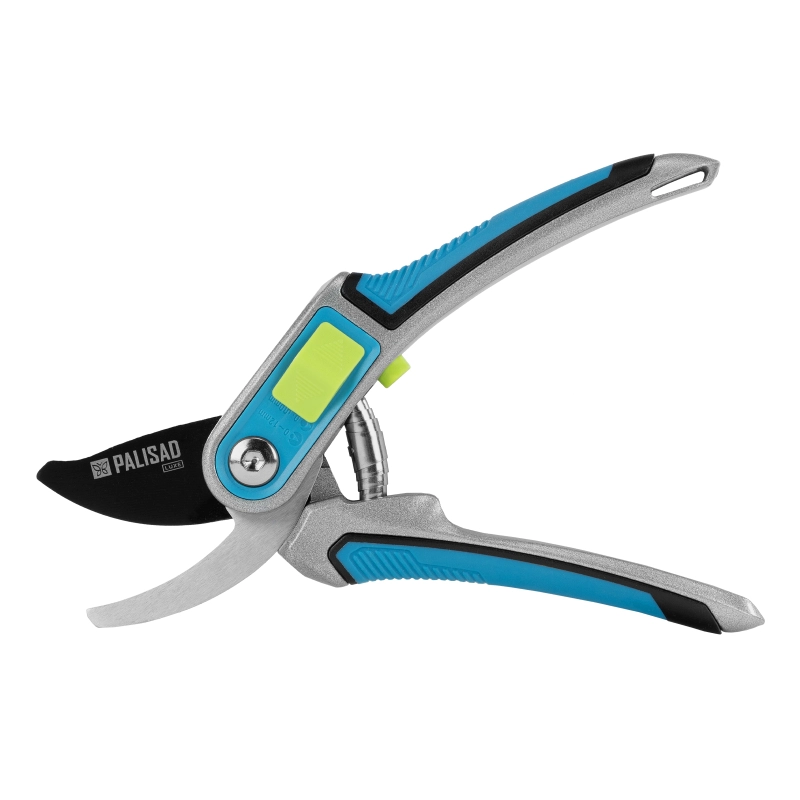 Секатор прямого реза, 215 мм, регулировка захвата, трехкомпонентные рукоятки, LUXE Palisad (60460)