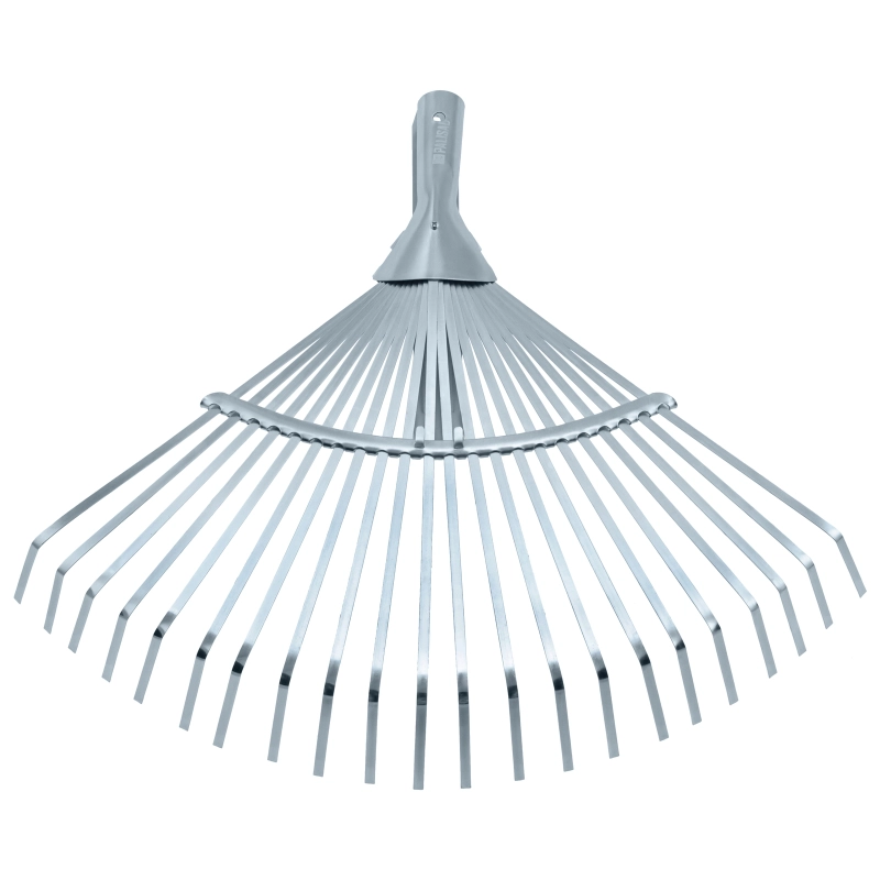 Грабли веерные стальные, 300 - 480 мм, 22 плоских зуба, оцинкованные,раздвижные, без черенка, Palisad (617675)