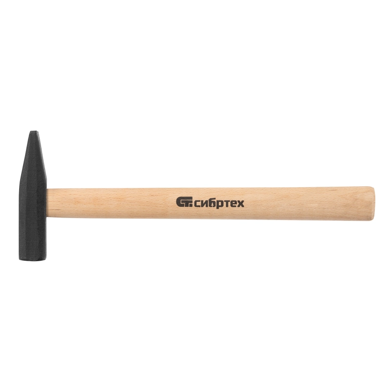 Молоток слесарный, 400 г, квадратный боек, деревянная рукоятка Сибртех (10216)