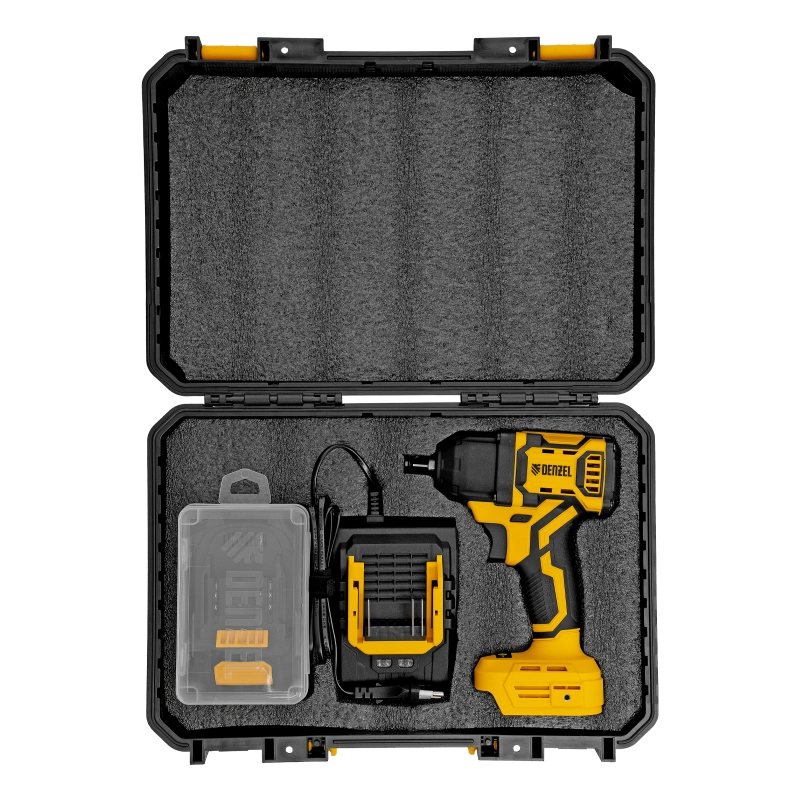 Гайковерт ударный аккумуляторный бесщет. CIWH-BL-20-500, Li-Ion, 20 В// Denzel (26524)