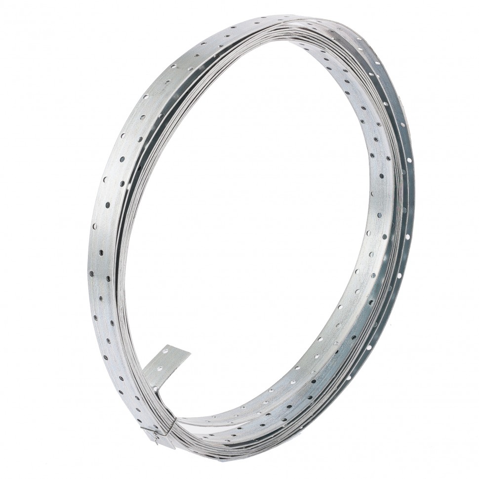 Лента перфорированная монтажная, 2 мм, LM 3см х 10 м, отвер. 4.5-5 мм, цинк Сибртех (46581)